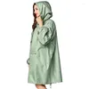 Impermeabili Impermeabile Donna Poncho antipioggia Poliestere leggero Mackintosh per Ladys Outdoor Abbigliamento antipioggia impermeabile con cappuccio spesso