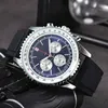 Relógio masculino de luxo de designer quente quartzo vintage três olhos dial cronógrafo relógios clássicos masculinos