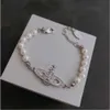 Bracelets de charme Designer Lettre Vivian Sautoirs De Luxe Femmes Bijoux De Mode En Métal Perle Bracelet cjeweler Westwood Mouvement actuel 990ess356