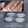 Cups Saucers 4 Pcs Glass Saucer Round Coffee Plates Cookies Fruit Tray Tea Snack Storage Dish Mug