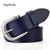 Ceintures SupSindy cuir pour femmes mode boucle ardillon femme ceinture de luxe bleu véritable ceinture de femmes jeans de haute qualité 231101