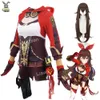 Combinaison de Cosplay de jeu Genshin Impact, Costume avec lunettes, perruque ambre, Costume de carnaval de fête d'halloween pour femmes
