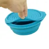 Dinnerware Sets 50pcs/lot Silicone Collapsible Portable Lunch Bento Box For Folding Fruit Container Bowl Children