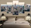 HD imprimé 5 pièces toile Art New York City Manhattan gratte-ciel paysage peinture modulaire mur photos pour salon Paintin8767607