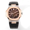 Wristwatches High Quality Luxury Men's Watch 5712 Automatic Mechanical Business Elegant Sapphire Mirror Waterproof