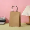 Prezent na prezent 120G Kraft Paper Opaking Bag 901 Series Torebka Ubranie w paski żółty