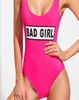 2019 Nieuwe Monokini Badmode Vrouwen Bulls Bodysuit Een Stuk Brief Badpak Bikini Basketbal Rode Sport Jumpsuits Sexy Costume1458348