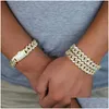 Kettengliederkette 2022 Iced Out 14 mm Miami Kubanisches Armband Große Größe Gold Sier Farbe Cz Gepflasterte Armbänder Für Herren Hip Hop Juwelier Dhgarden Dhkm1