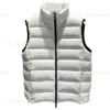 Designer jacket Men's down vest men's winter jacket white down jacket fashion embroidered badge women's down jacket warm standing collar vest black