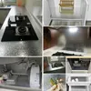 Fondos de pantalla Película autoadhesiva a prueba de aceite Estufa de cocina Pegatinas impermeables de alta temperatura Papel de aluminio Papel de pared Contacto