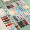Sheets/Set Solid Color N Times Index Sticky Notebook Bookmark List Labels Mini Self-adhesive Memo Pads Office Stationary