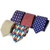 Bow Ties 8cm Mens Necktie High Quality Polyester Neck For Man Classic Fashion Geometric Print Patterned Long Tie