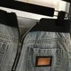2023 مصممة نسائية خمر نايت جينز تنورة قصيرة من النسيج النسيج تنورة جديدة على غرار مع تي شيرت