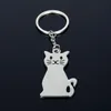 مجموعة جديدة من الأزياء الإبداعية Cat Keychain شعبية المفاتيح المعدنية سلسلة هدية DH811