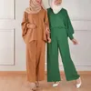 Pantalons pour femmes musulmanes, costume de loisirs ample du moyen-orient, malais, indonésie, deux pièces