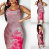 Women Graffiti Slim Fit Dress Ladies Girls Boho Long Maxi Dresses Evening Party Beach Bodycon Dresses Sundress2872