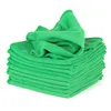 Ręcznik Mayitr 10pcs Mikrofibry Ręczniki samochodowe Cleaning Duster Miękkie ubrania gospodarstwa domowego 30 x 30 cm zielone