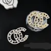 Fashion Brand Designer Broochs Women Mens Party Gift Luxury Double Letter Brooch Gold Jewelry Dress Accessory Brooches Suit Pin