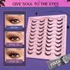 False Eyelashes 20 Pairs Mixed Shape Faux Mink Winged CatEye 3D Fluffy Soft Eyelash Reusable Full Strip Lashes Extension Makeup 231101