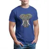 Męskie koszulki Mandala Ganesha African Elephant Vintage Kawaii Mleeve Treeve Streetwear Cosplay T-shirt 6320