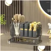 Aufbewahrungsboxen Bins Aufbewahrungsboxen Rotierender Lippenstifthalter Display Rack Ständer Fall Desktop Make-up Pinsel Organizer Luxus Kosmetikbox Dhmby