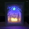 Night Lights Mo Dao Zu Shi Cos Light The Untamed Wei WuXian Paper-cut Atmosphere Lamp 3D Paper Carving Art USB Power For Bedroom