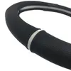 Stuurwielhoezen Microfiber lederen autohoes past op 37 cm 38 cm universele styling auto-accessoires zwart wit blauw