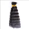 Micro Braiding Hair Human Virgin Hair Bulk Deep Wave No Weft Human Hair Braids Extension for Braiding 3 pieces / lot