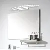 Applique murale minimaliste en cristal de 44CM, luminaires de salle de bains à Led 10W, appliques de bain étanches (lumière blanche pure)