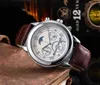Alta qualidade designer caro cinto masculino negócios calendário de quartzo relógio agente fábrica orientar montre relógio masculino