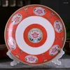 Assiettes Bone China Dish Deep Plate Shallow Snack Creative Chinese Court Email Ménage Céramique 8in