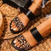 Sandalen Frauen Schuhe Damen Bunte Flache Slip On Frau Mode Leopard Casual Weibliche Schuhe Plus Größe