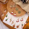 Xmas Santa Claus drop arics Christmas Tree Snowflake Snowflake Long Tassel Stain