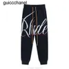 Designer Fashion Brand Vêtements Casual Pantalon Rhude Tricoté Lettre En Relief Cordon Tricoté 23ss Hommes Femmes Pantalon Américain