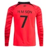 Qqq8 22 23 Korea Mens Long Sleeves Soccer Jerseys National Team U J I B Kwon C Hwang H M Son Home Away Football Shirts