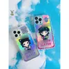 Coque de téléphone pour Couple, Cosplay Demon Slayer, Agatsuma Zenitsu Nezuko, Laser, Anime Kimetsu No Yaiba, cadeaux cosplay