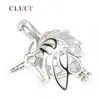 Cluci Fashion 925 Sterling Silver Unicorn Cage Pendant Pearls Necklace Jewelry 3PCS S18101607241Lを作る女性用