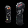 Other Golf Products Limited edition king Golf Club #1 #3 #5 Wood Headcovers Driver Fairway Woods Cover PU Leather Putter Head Covers 231101