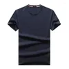 Men's T Shirts Summer Embroidery Cotton White T-Shirt Men Short Sleeve Top Shirt Homme Masculine Tees