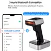 무선 2D 스캐너 QR 코드 Bluetooth Barcod 휴대용 안드로이드 바 독자 핸드 헬드 Datamatrix