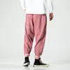 Herrbyxor 2023 Autumn Spring Hip Hop Japanese Streetwear Corduroy Trousers Joggers Male Plus Size Harem Men xxxxxl