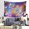 Tapisseries Dream Catcher Tapestry Färgglad fjäder Starry Sky för sovrum vardagsrum sovsal vägg hängande dekor