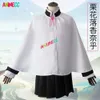 Disfraz de Cosplay de Demon Slayer para niños y adultos, Kimetsu No Yaiba Kanao Tsuyuri Kanawo, Kimono, peluca, traje para mujer, cosplay de Halloween