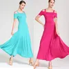 Scene Wear Ballroom Dance Dresses American Smooth Dress Black Tango Waltz Women Purple Green Red Blue S9003