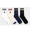 Automne Winter Ggorangnae Designer pour hommes chaussettes parallèles bars bbar tube décontracté à la mode chaussettes en coton mâle