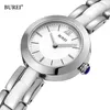 Relojes de Mujer BUREI marca moda plata oro rosa relojes para Mujer lujo impermeable zafiro Casual Reloj de pulsera de cuarzo Reloj Mujer 231102