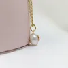 ペンダント2023 S925 STERLING SILVER NECKLACE Light Real Pearl for Light Luxury Design Style Model Jewelry