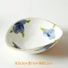 Bowls Ceramic Shaped Handheld Dishes High Beauty Japanese Cuisine Handpainted Cold Irregular El Tableware