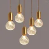 Pendant Lamps Modern Glass Lights For Dining Room Bedroom Kitchen Hanging Lamp Home Decor Bedside Bar Light Fixtures Industrial