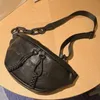 Avondtassen merk ontwerp dames borsttas lederen dames schouder voor 2023 riem vrouwelijke taille pack fanny packs telefoon Walle 231101